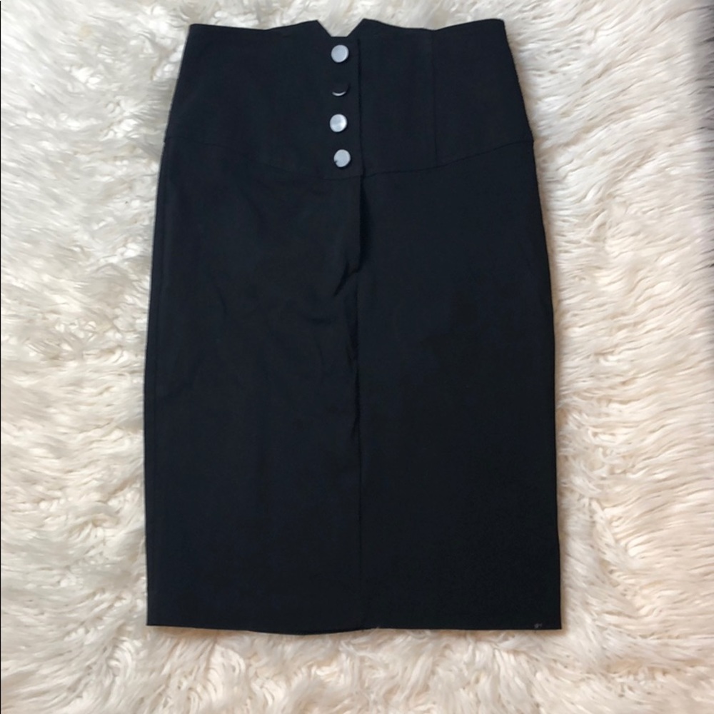 Sexy black pencil skirt